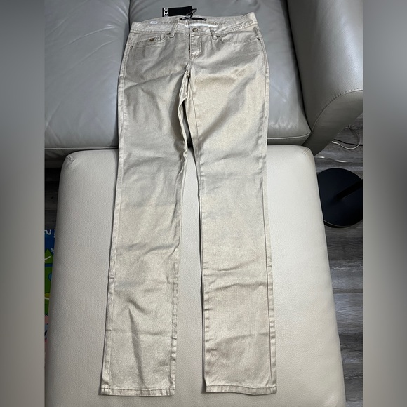 NWT - Ice Iceberg Gold Coated Straight Jeans - Size 31 - Picture 2 of 9